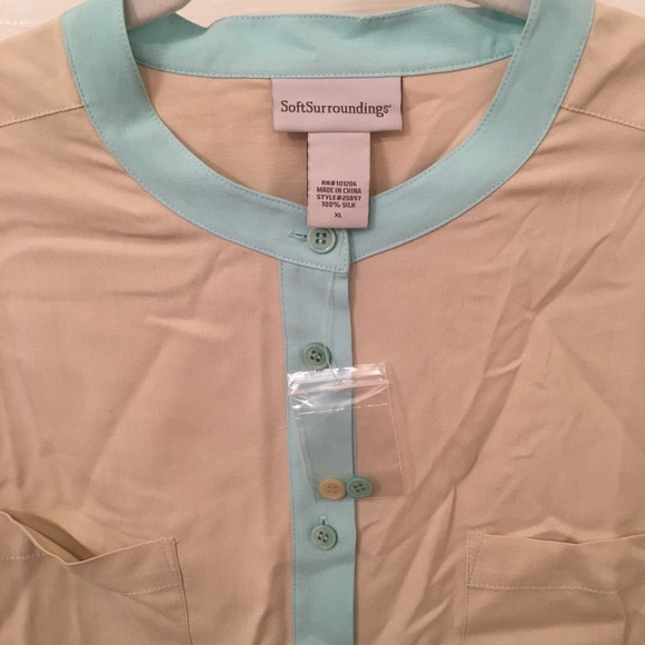 Soft Surroundings 100% Silk Blouse - Picture 2 of 12